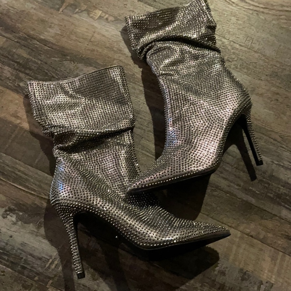 Thalia Sodi Raquel Booties - bead embellishments stiletto heel